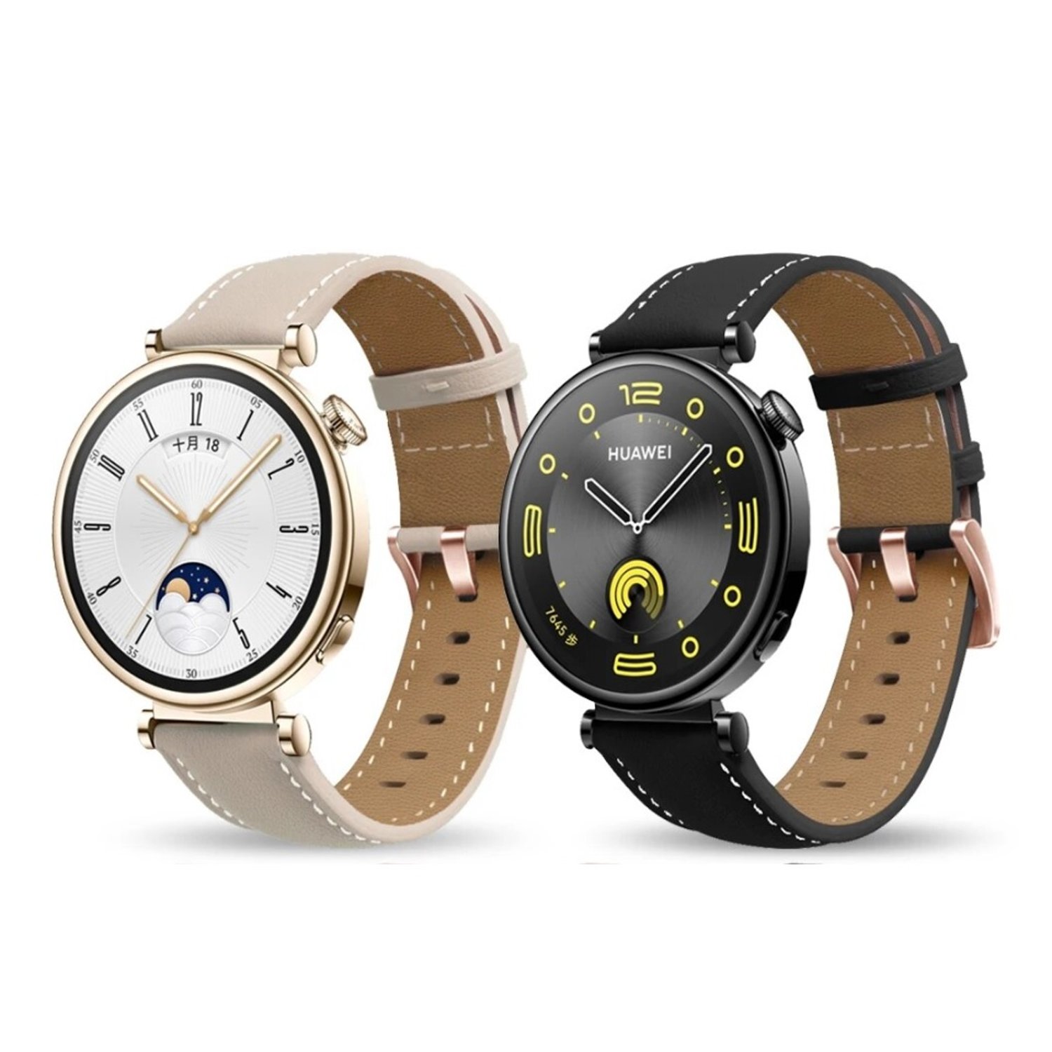 GENERICO Correa Cuero compatible Huawei Gt 4 41mm 18mm falabella