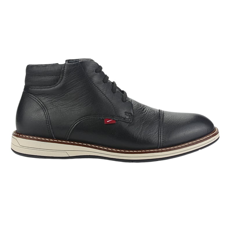 FERRACINI - Botin Hombre Cuero Negro Ferracini 6153