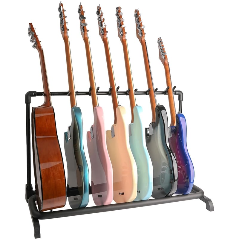 ARTDIY - Soporte Para 7 guitarra de suelo universal plegable portátil