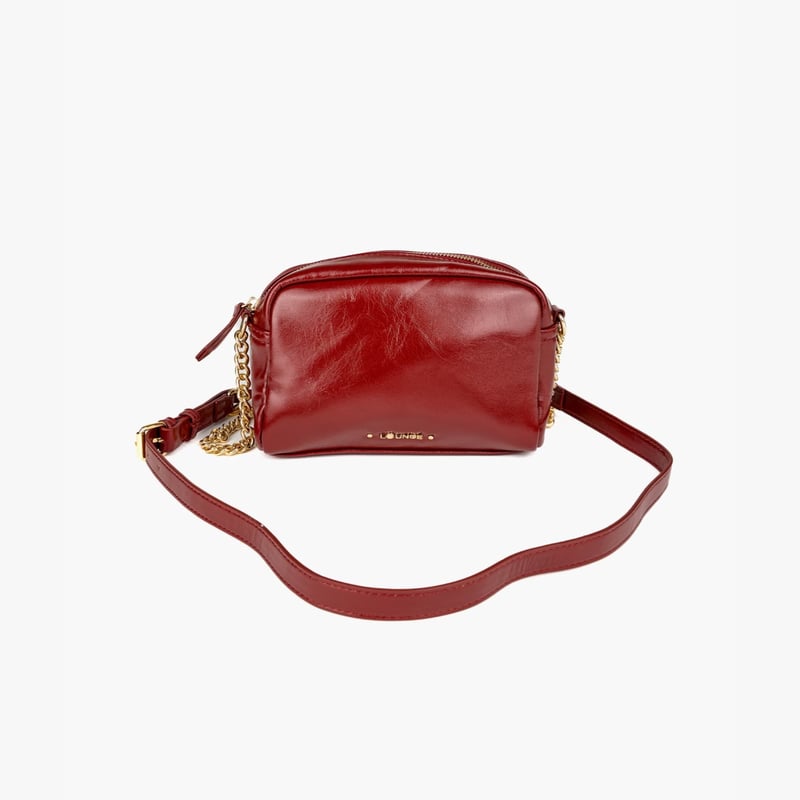 LOUNGE Cartera Bandolera Mujer Croco Rojo falabella