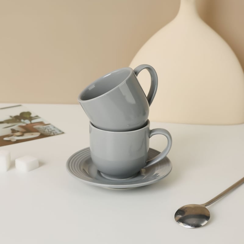 Bredemeijer Set de tazze de tazze da tè de 4 pezzi - Tazze de ceramica