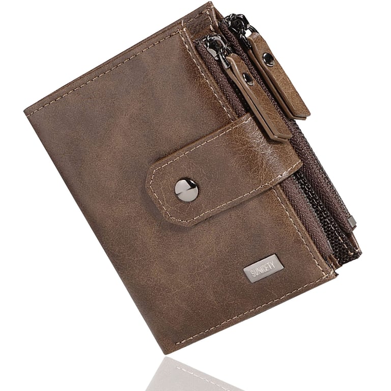 Cartera De Tarjetas RFID, Tarjetero De Cuero PU, Billeteras Minimalistas Para Ta