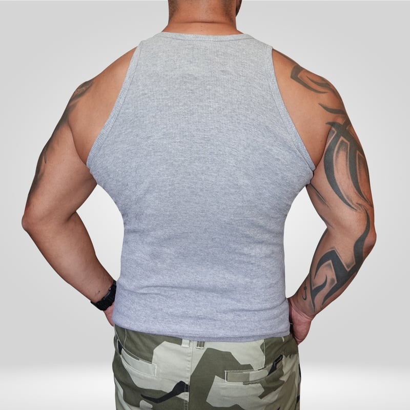 Polera Musculosa Hombre Algodon Regular Fit Sudadera Gym