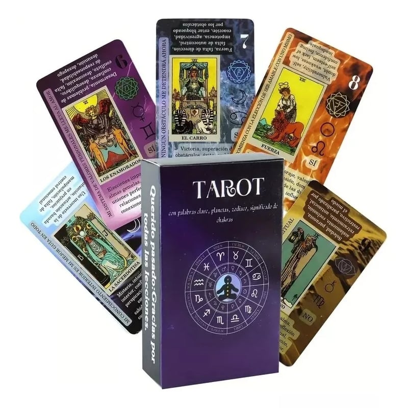 KUANGYE Cartas Tarot Rider Waite 78 Cartas Arcanos (español ...