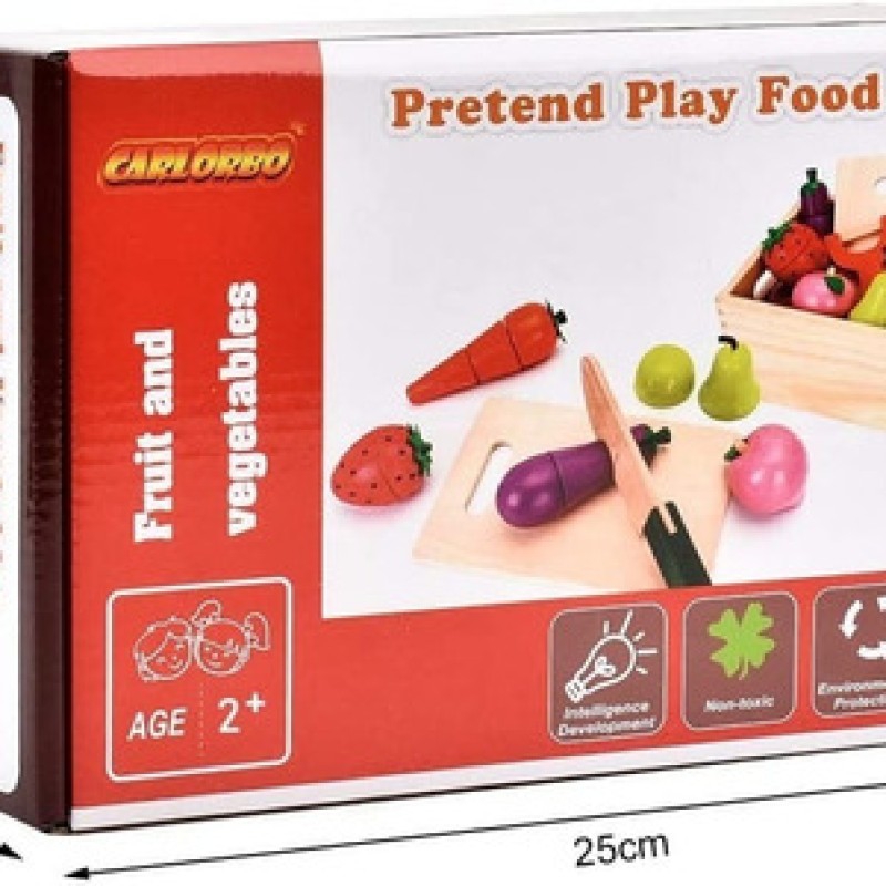 GENERICO Set Corta Frutas Y Verduras Madera Con Iman Juego 23 Piezas falabella