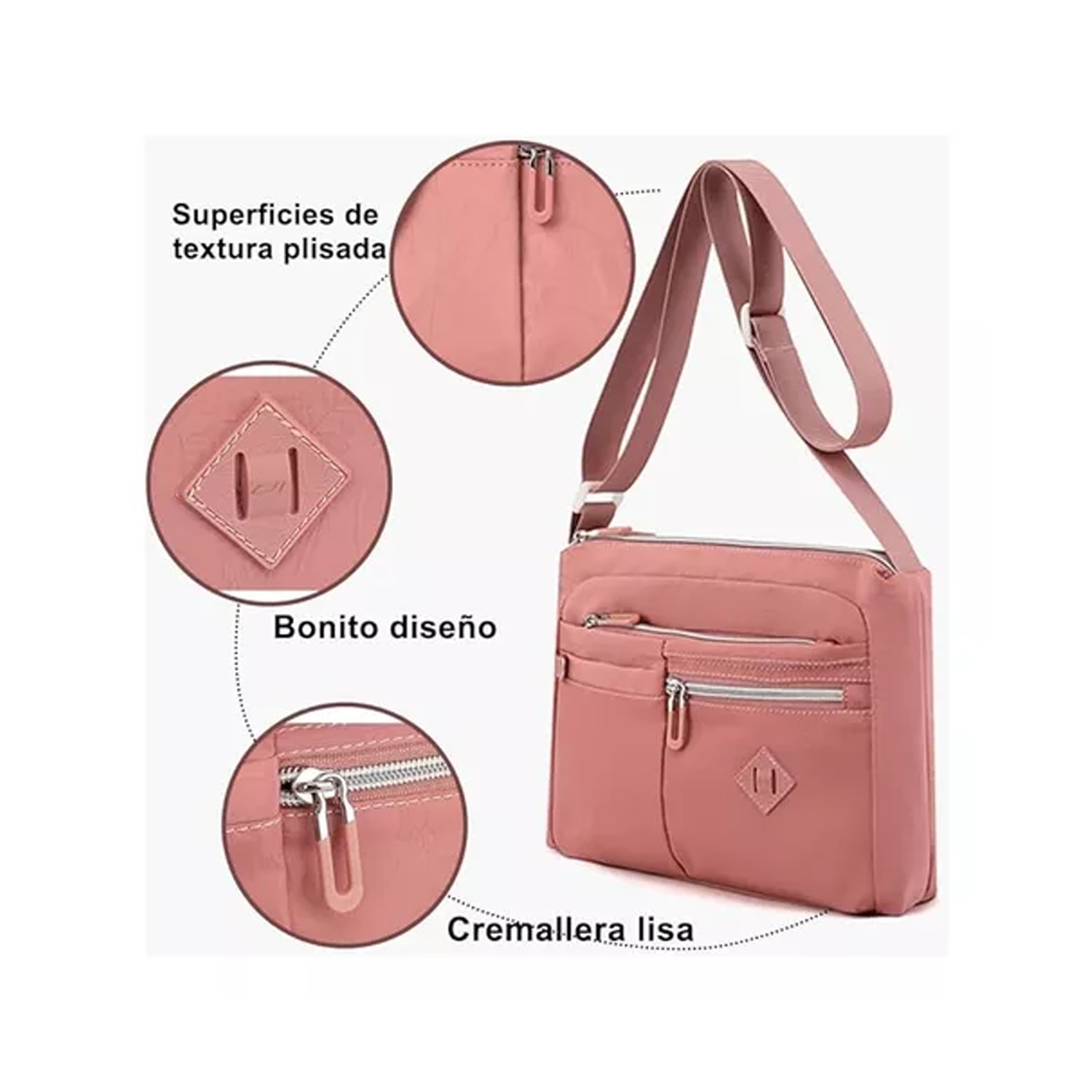 GENERICO Cartera De Hombro Bolso Bandolero Cruzado Para Dama falabella