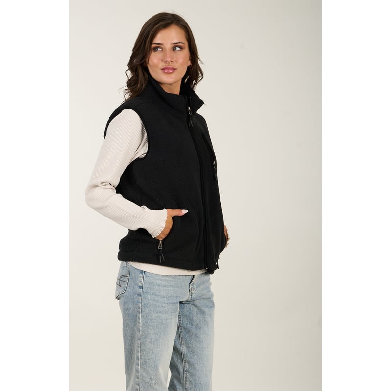 Polar Sin mangas Mujer poleron Look Sherpa Polemic