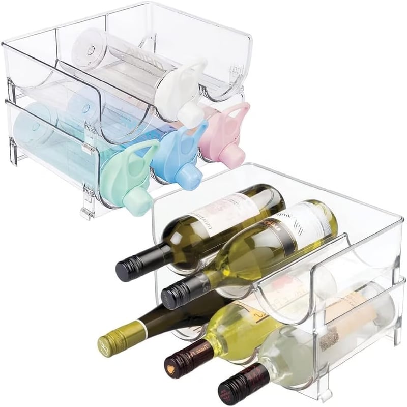 Homecor Confezione da 4 organizer per bottiglie d'acqua
