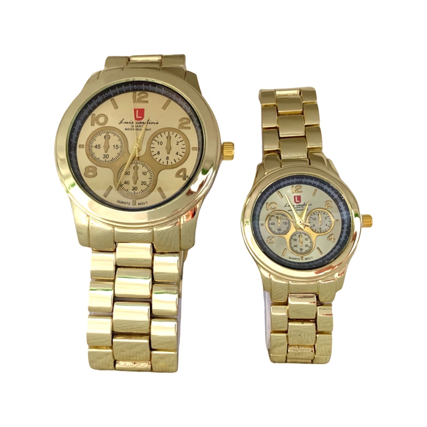 LUIS CARDINI Set par de relojes Luis Cardini Mod 2027 DR falabella