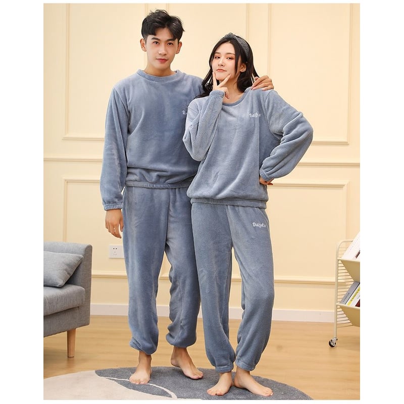 Pijama Conjunto Invierno Mujer Hombre Forro Polar Pantalon Poleron