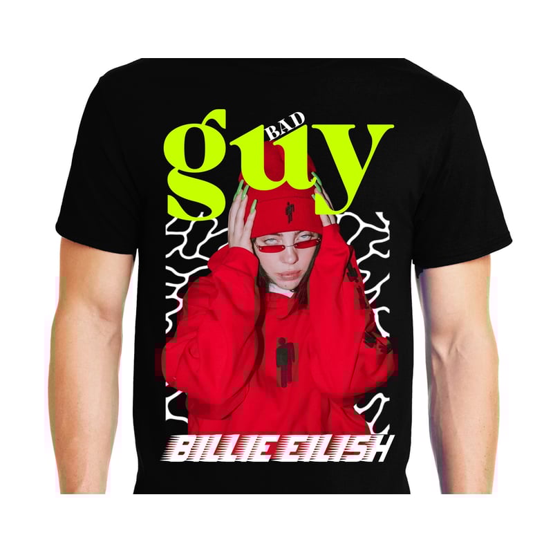 Polera Billie Eilish Negra 100 Algodon Corte Unisex