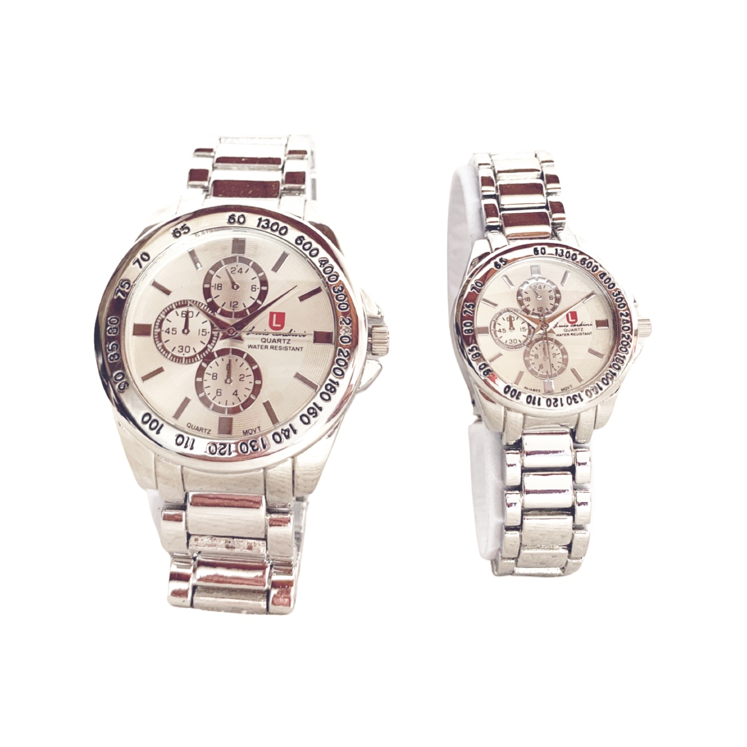 LUIS CARDINI Set par de relojes Luis Cardini Mod 2278 PL falabella