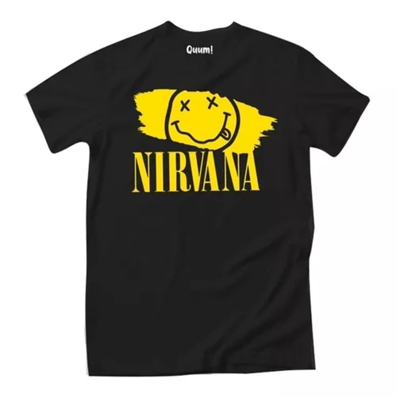GENERICO Polera Nirvana Banda Rock Kurt Cobain falabella