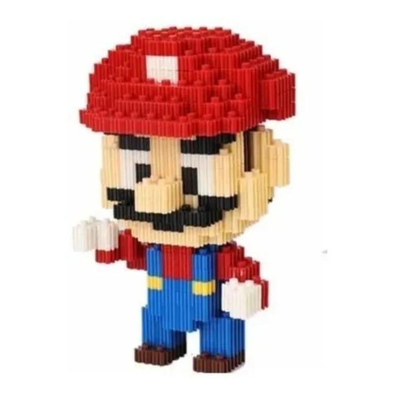 GENERICO - ARMABLE 3D MICRO BLOCKS MARIO 9CM 521 PIEZAS