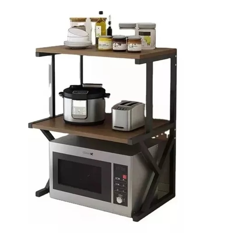 Estante Ajustable Altura Anchura Mueble De Cocina Extensible Para Microondas - Estante Ajustable En Altura Y Anchura, 3 Ganchos, Acero Al Carbono Soporte Microondas Extensible Ancho Altura