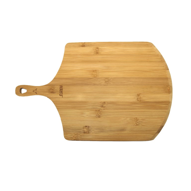 Tabla Para Pizza Wayu 46x28 Con Mango Bambu Premium Bbq. Sodimac