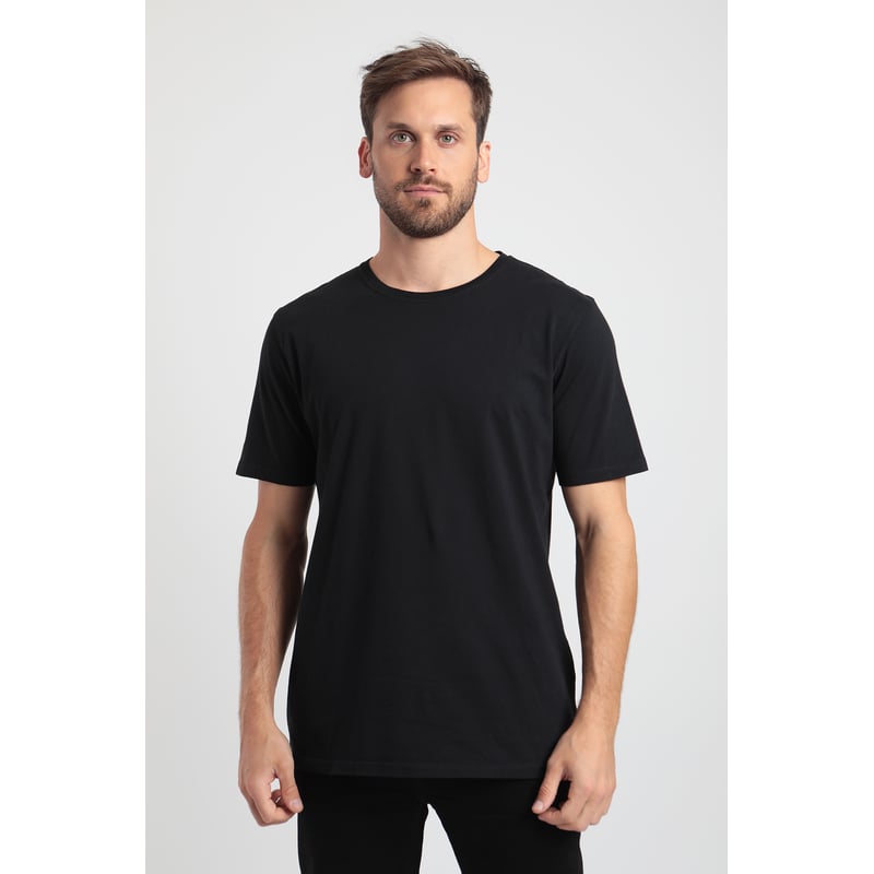 Polera manga corta negro hotsell