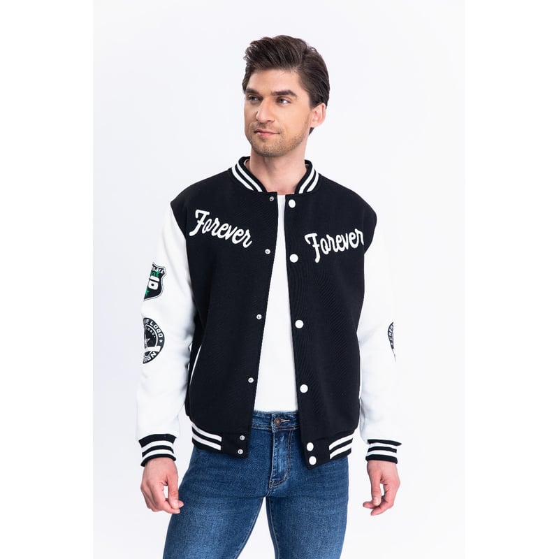 chaqueta universitaria hombre