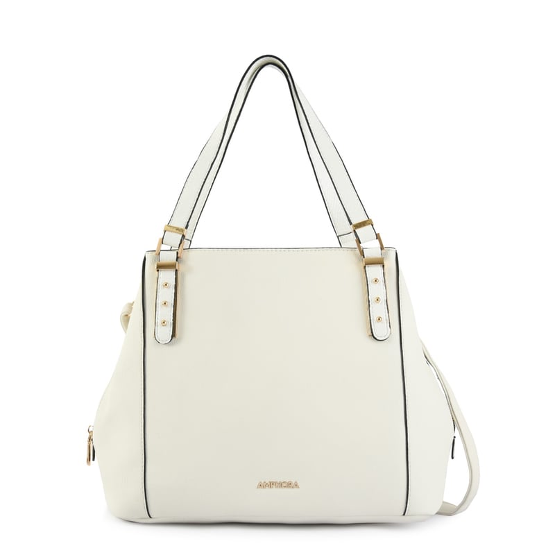 AMPHORA Cartera Dos Asas Tres divisiones grande cateryn blanco falabella