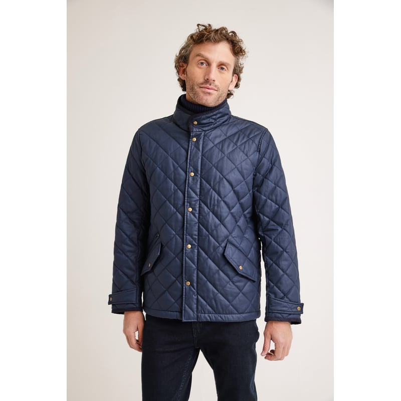 TRIAL - Parka hombre acolchada azul marino