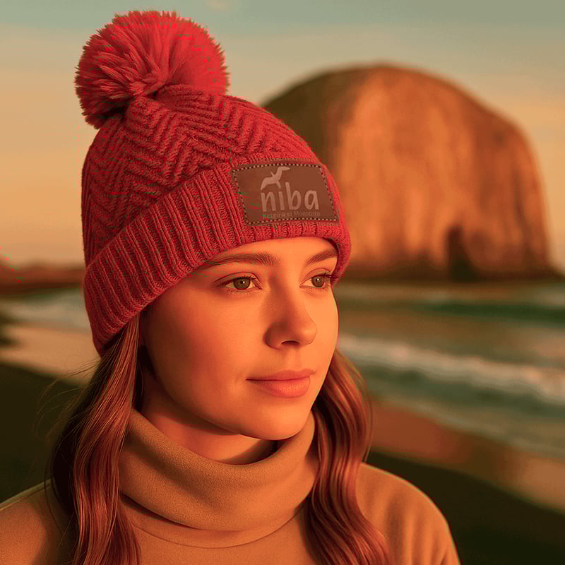 GENERICO Gorro De Lana Tipo Angora Rojo 0014RJ