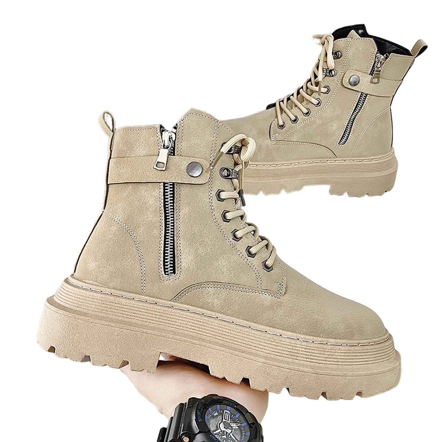 Botas beige hombre online