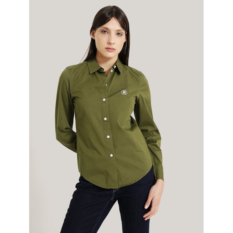 TOMMY HILFIGER CAMISA REGULAR FIT MONOGRAM VERDE TOMMY HILFIGER falabella