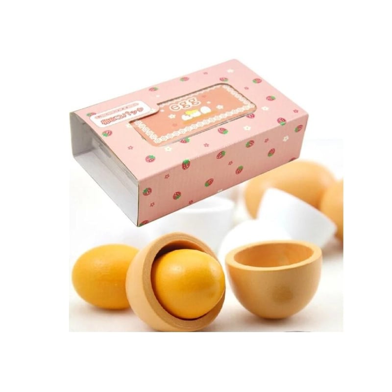 Eichhorn 100003737 – Huevera con 6 Huevos, 3 x con función magnética, 10,5 x 16 x 7 cm, Accesorios para la Tienda, Madera de Abedul : Eichhorn