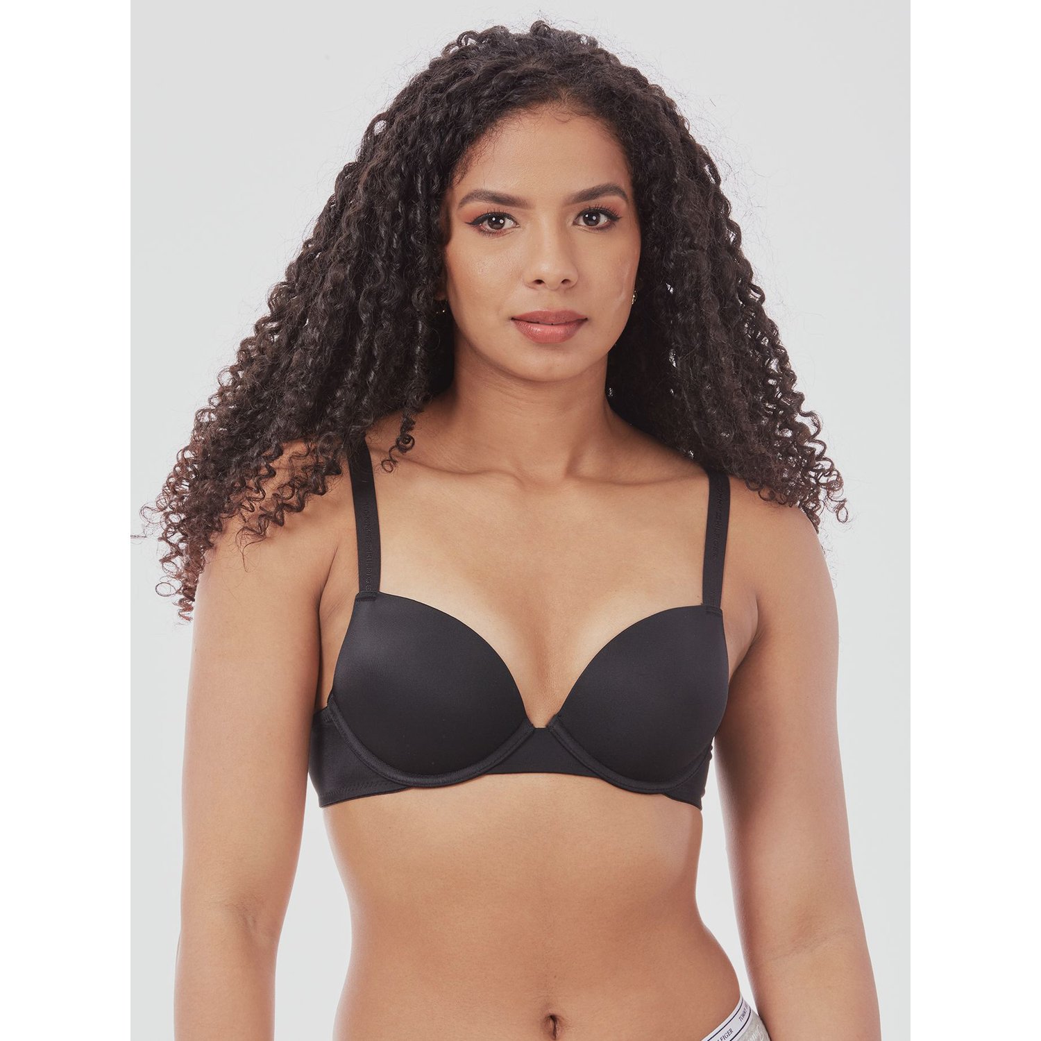 TOMMY HILFIGER SOSTEN MICRO DOUBLE PUSH UP NEGRO TOMMY HILFIGER falabella