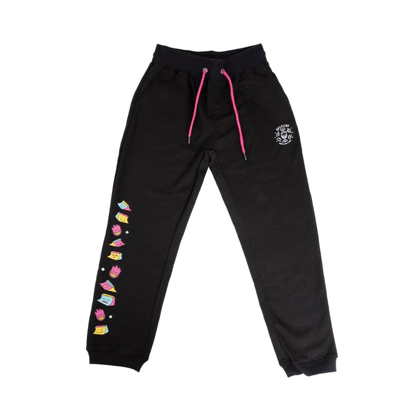 Jogger juvenil spitfire skate like a girl negro 2023