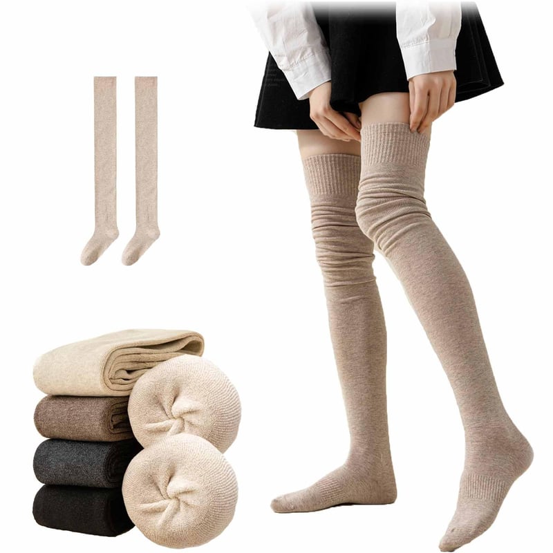 Calcetines Largos Hasta La Rodilla | Aprox. 70 Cm De Largo | Para Pantalones De Cuero Y Traje | Brillante