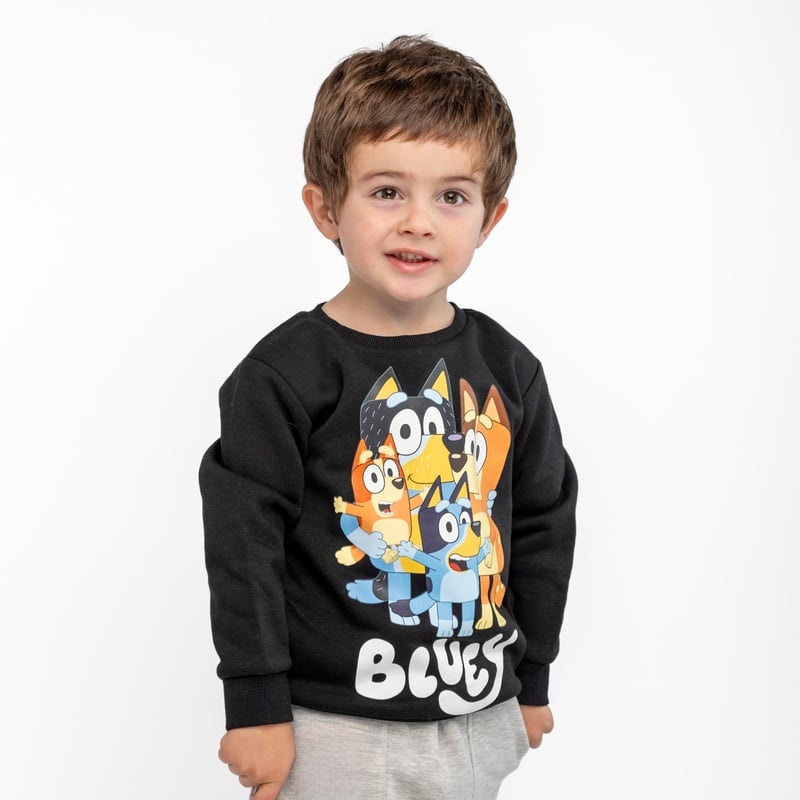 BLUEY Poleron Cerrado Niño Familia Negro Bluey | falabella.com