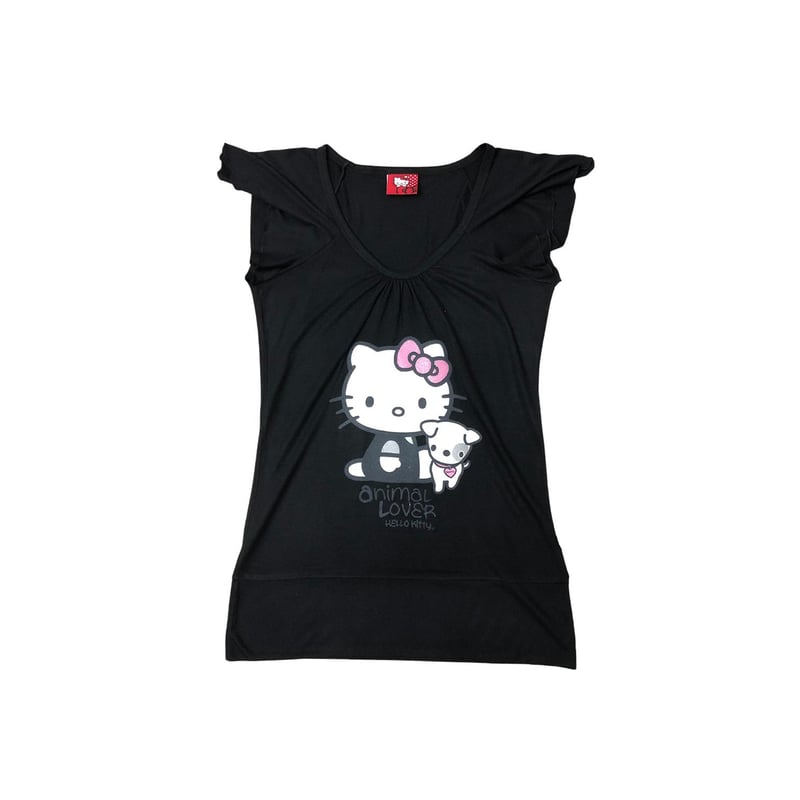 HELLO KITTY Polera Niña Algodón Estampado Hello Kitty - Negro ...