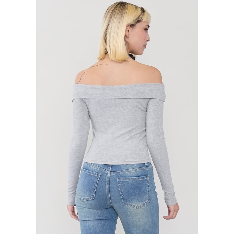 Polera sin hombros mujer hotsell
