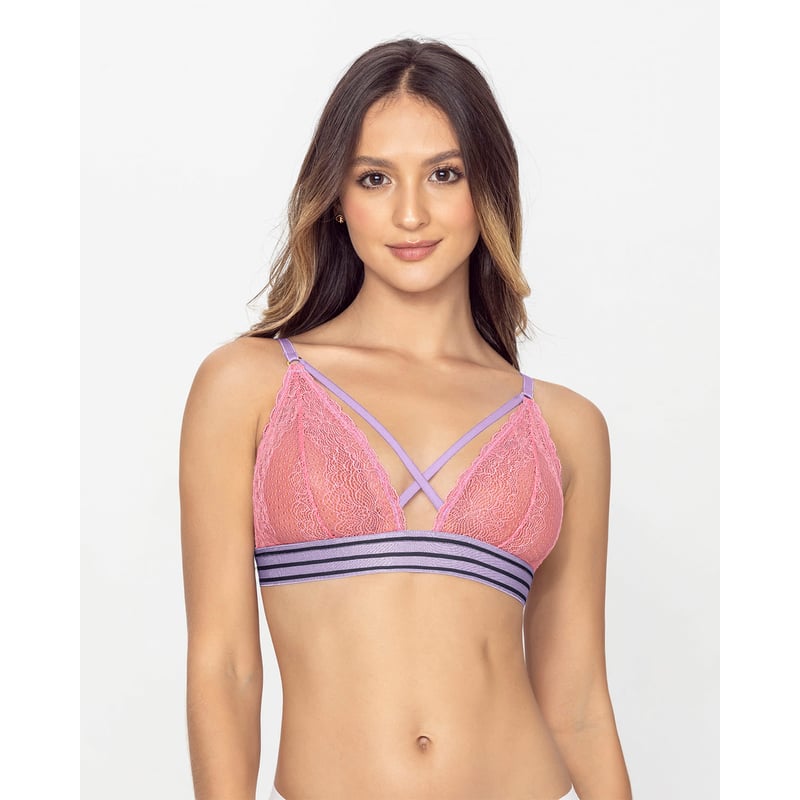 Bralette con tiras cruzadas sale