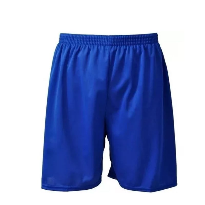 Short De Futbol Nino Azul Liso
