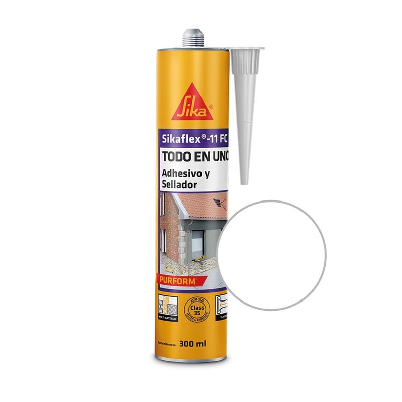 SIKA - Sikaflex 11 FC - Sellante elástico de Poliuretano Blanco 300Cc
