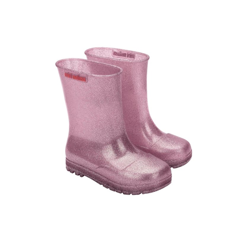 MELISSA - Bota Mini Melissa Welly Infantil Rosa Glitter