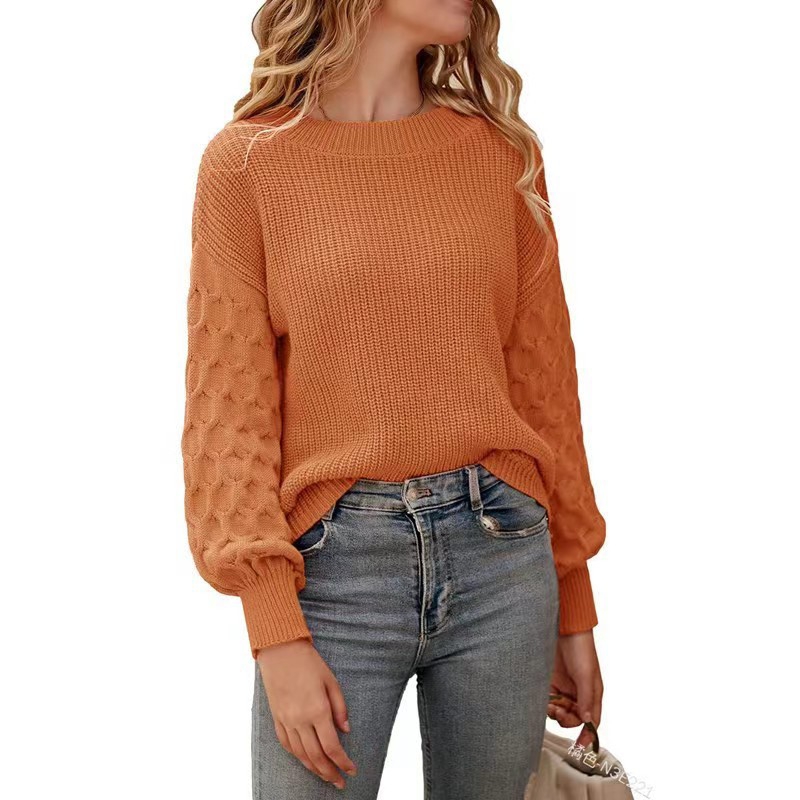 Sueter de punto para Mujer Naranja