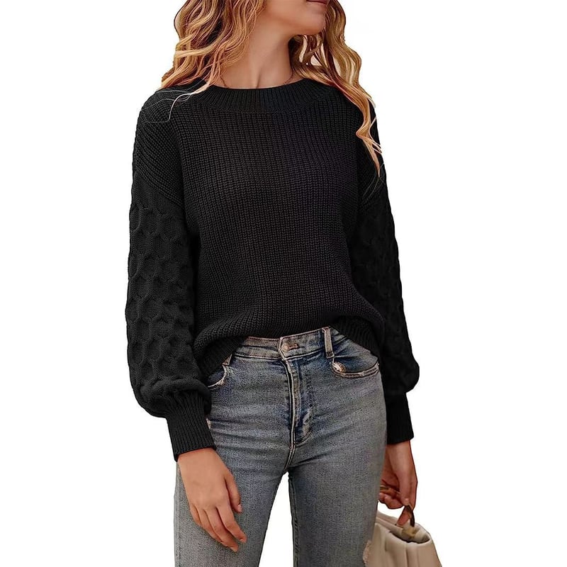 Sueter de punto para Mujer Negro