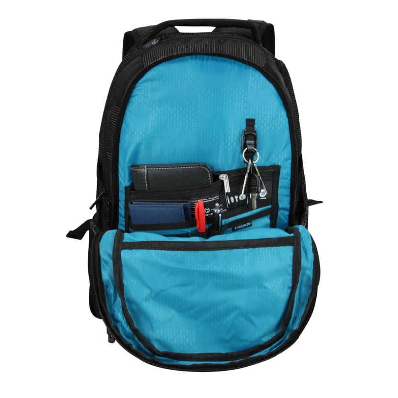 HEAD Mochila Porta Laptop New Q7 40L Twin Tone Negro Head falabella