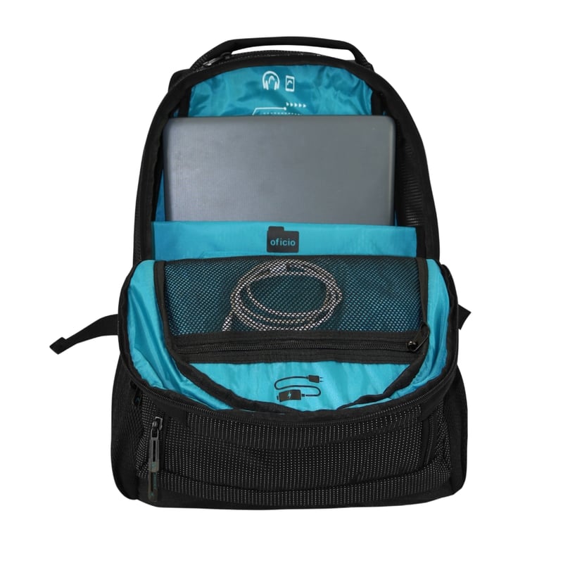 HEAD Mochila Porta Laptop New Q7 40L Twin Tone Negro Head falabella