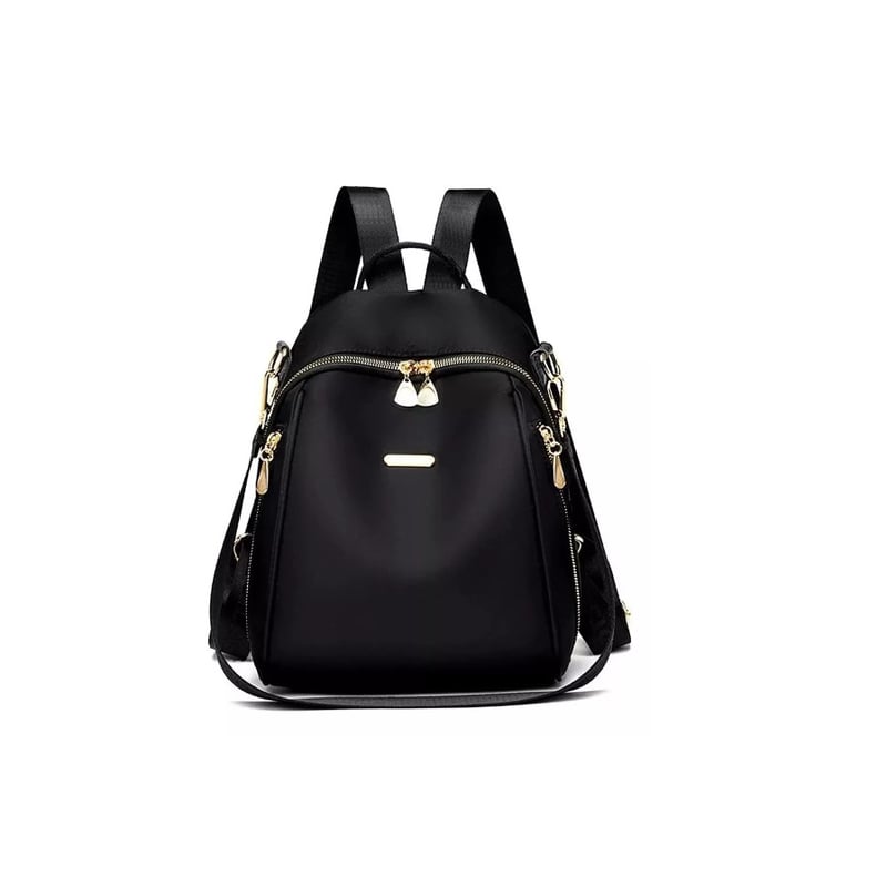 GENERICO Mochila Bolso Juvenil De Mujer Impermeable Multifuncional. Negro falabella