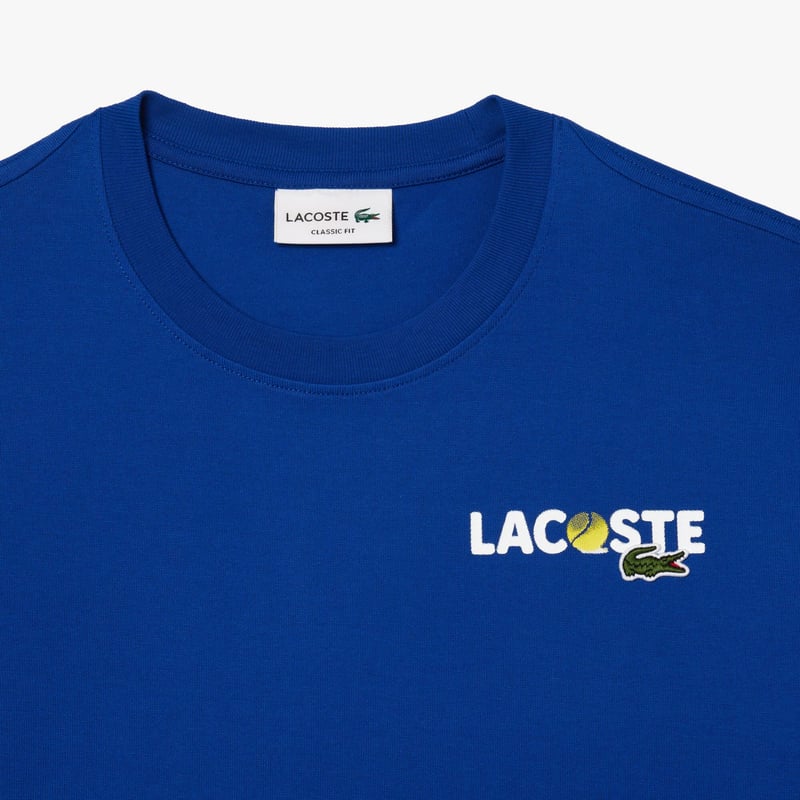 Polera lacoste azul shop