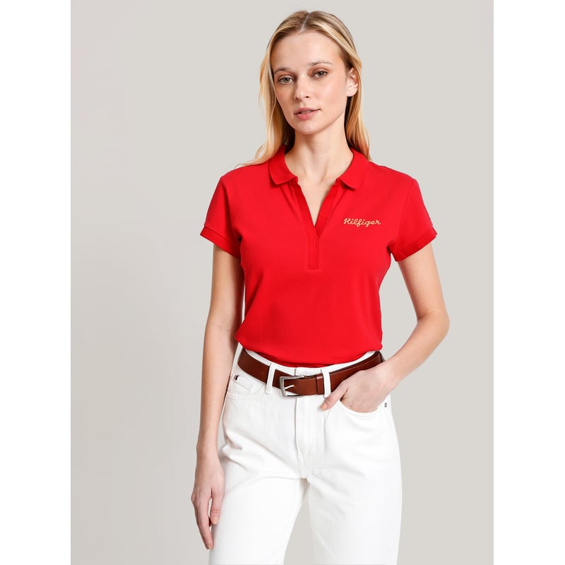 Polo rojo tommy hilfiger shop