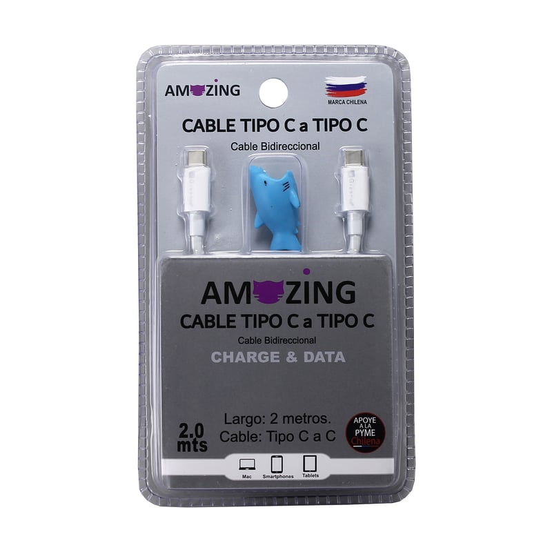 AMAZING Cable Tipo C a Tipo C de 2 metros | falabella.com
