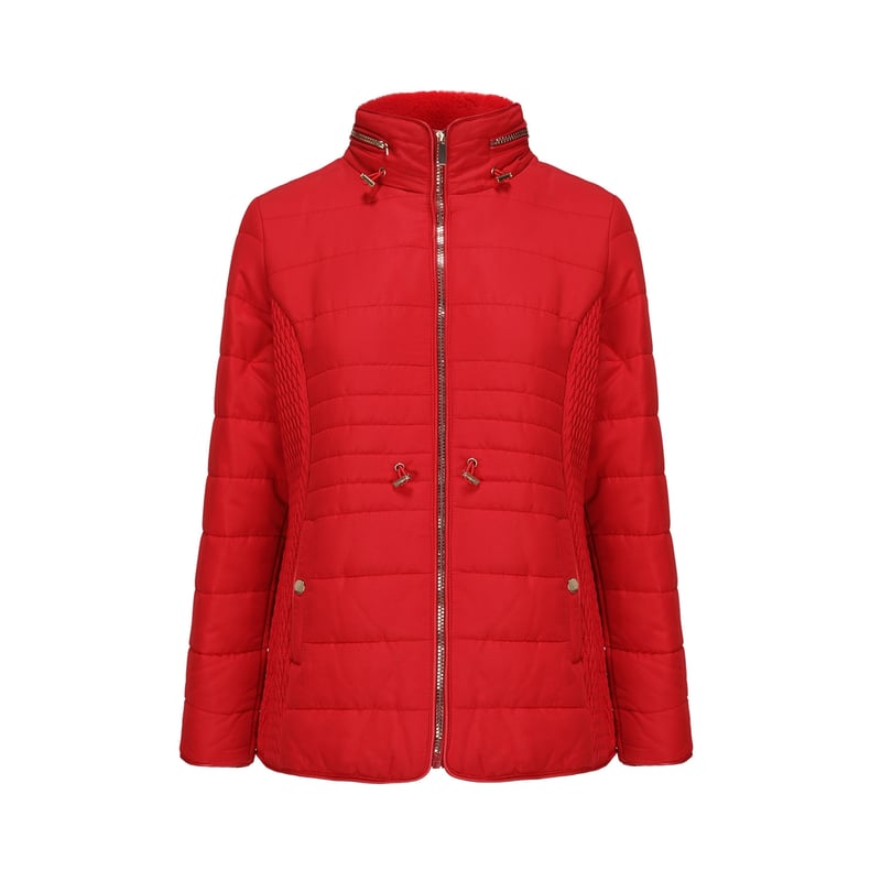 FASHION S PARK Parka Mujer Gorro Escondido Rojo Oscuro Fashion s Park falabella