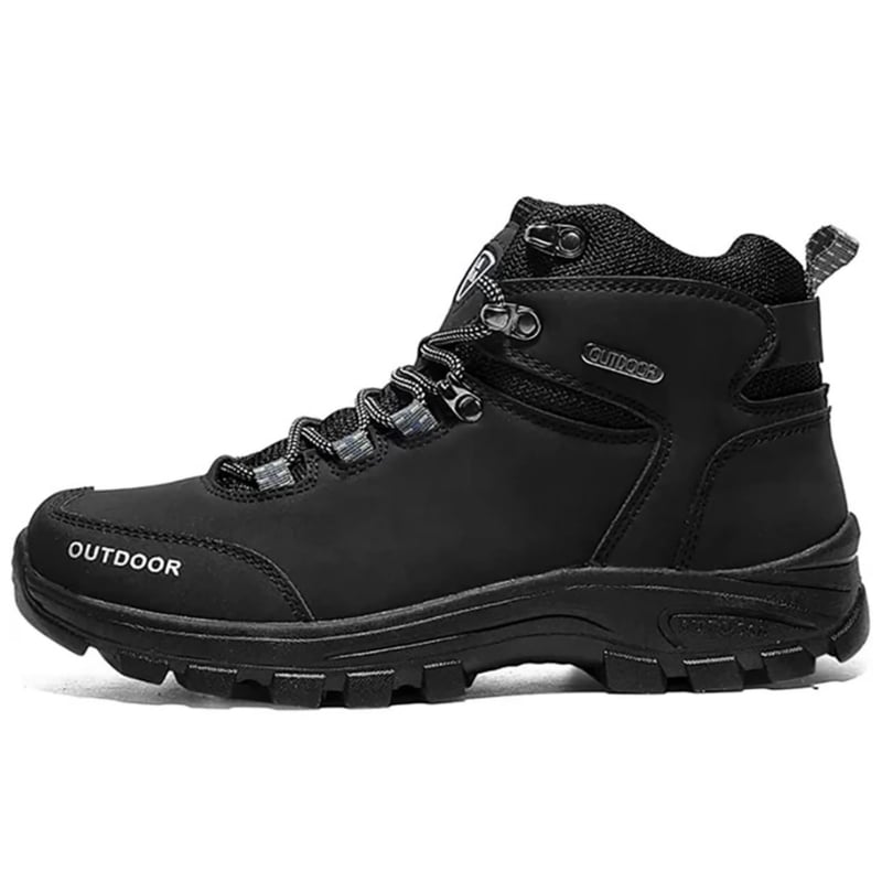 KEEJOIN Botas De hombre Bototos Impermeables Trekking Botines Dama negro falabella