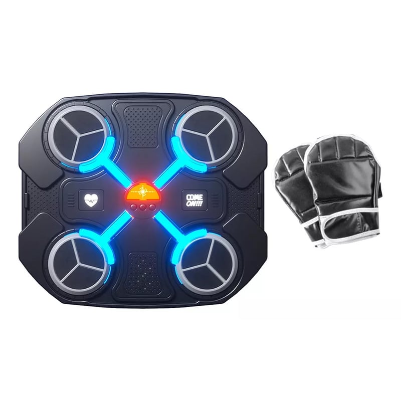 Máquina De Boxeo Musical Bluetooth Con Luces - Recargable Para Niños, 3 Velocidades, Guantes Incluidos (Regalo)