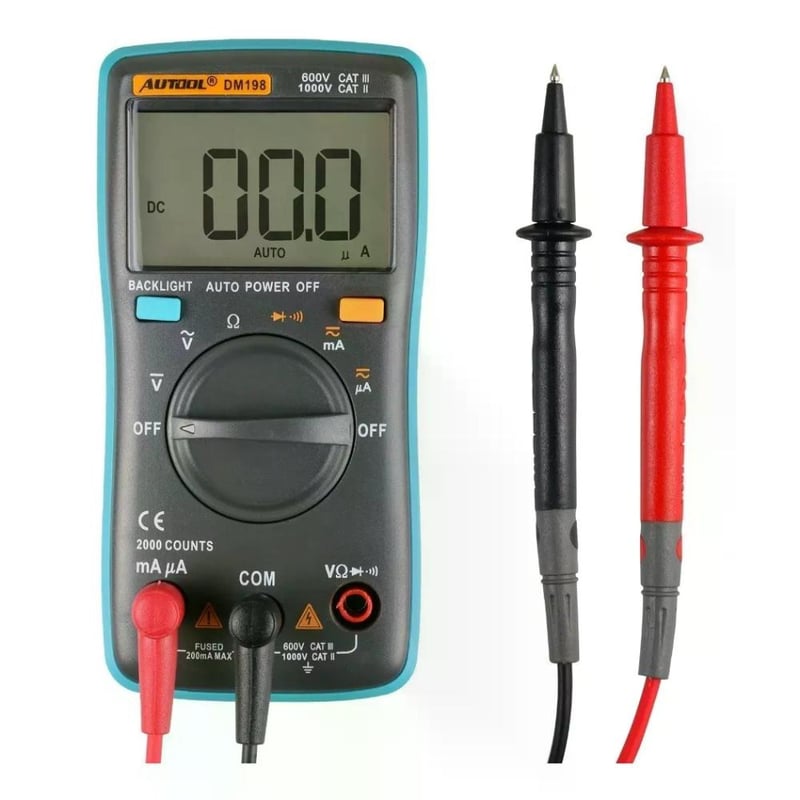 GENERICO Multitester Multimetro Amperimetro Voltimetro Autool Dm198 ...